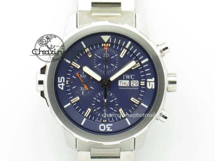 MIROTIME 0302 Aquatimer Chrono SS V6SF 1:1 Best Edition Blue Dial on SS Bracelet A Modern 7032